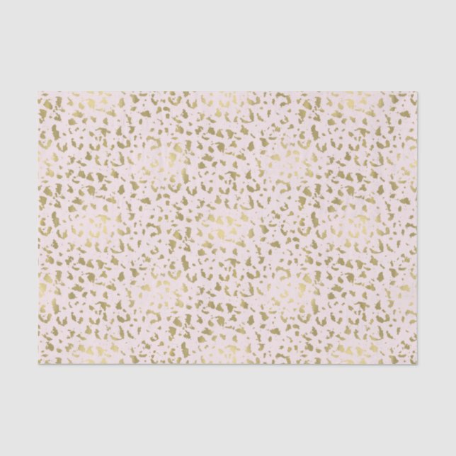 Papier Mousseline Poster de animal or rose (Recto)