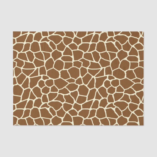 Papier Mousseline Poster de animal sauvage de motif de girafe (Recto)