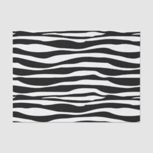 Papier Mousseline Poster de animal zèbre noir et blanc