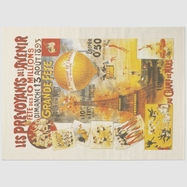Papier Mousseline Poster de la foire Antique Grand Fete (Recto)