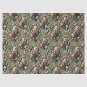 Papier Mousseline Posthumous Heartache - Gothique Floral Design