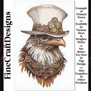 Papier Mousseline Poulet Découpé Drôle et Inhabituel Steampunk Rt 11