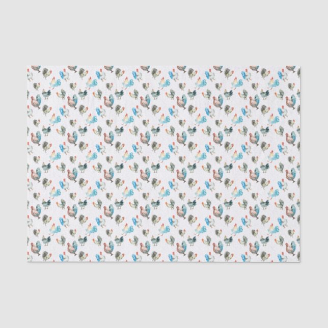 Papier Mousseline Poulets Amateurs De Poules De Pays (Recto)