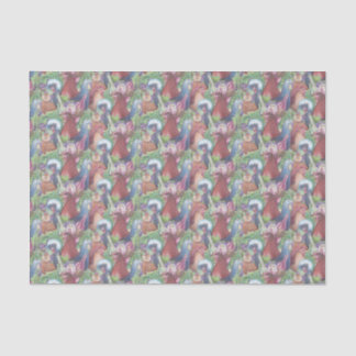 Papier Mousseline Poulets et vins