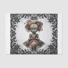 Papier Mousseline Poupée de dentelle gothique