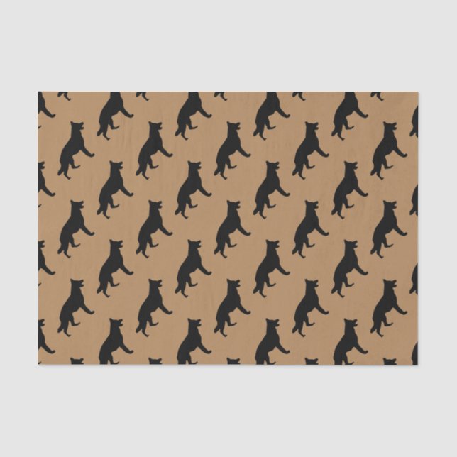 Papier Mousseline Pour l'amour des bergers allemands (Recto)