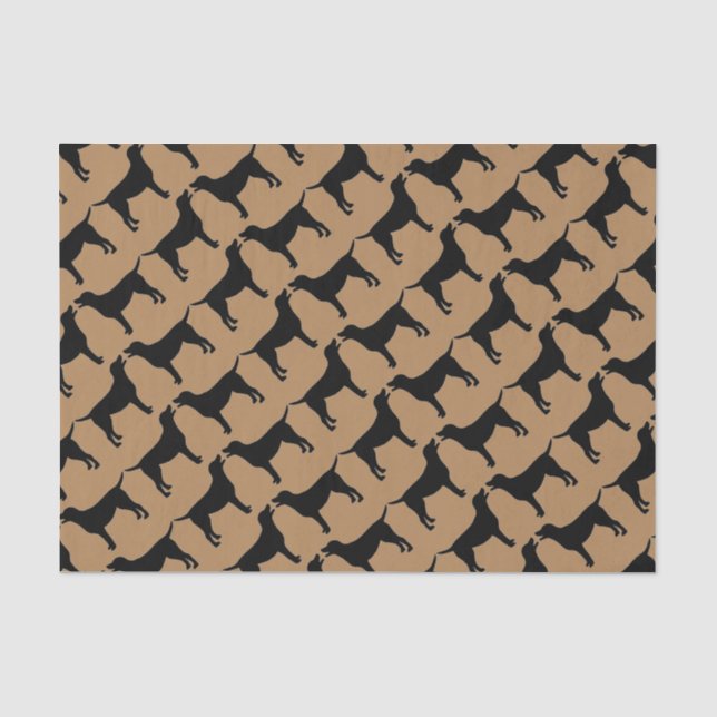 Papier Mousseline Pour l'amour des chiens du Black Lab (Recto)