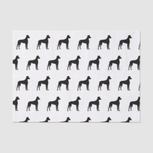 Papier Mousseline Pour l'amour des grands chiens de Danse Silhouette