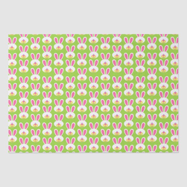 Papier Mousseline Précieux Tissu lapin de Pâques (Recto)