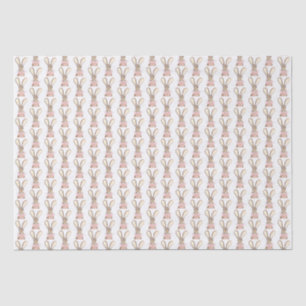 Papier Mousseline Preppy Little Rose Bow Baby shower fille Rabbit