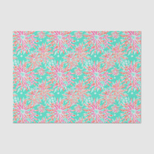 Papier Mousseline Preppy Palm Beach Motif de fleurs tropicales
