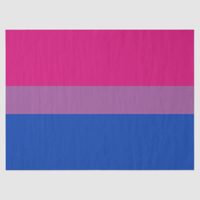 Papier Mousseline Pride bisexuelle (Bi Drapeau) (Recto)
