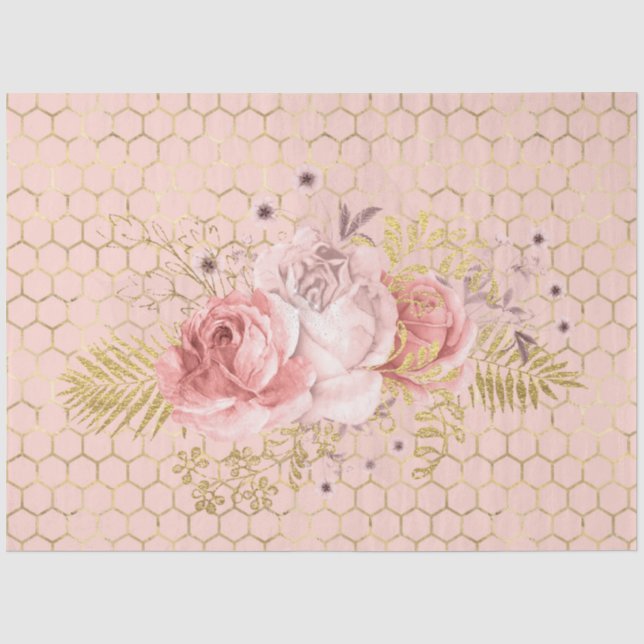 Papier Mousseline Princess Bee Series Design 49 (Recto)