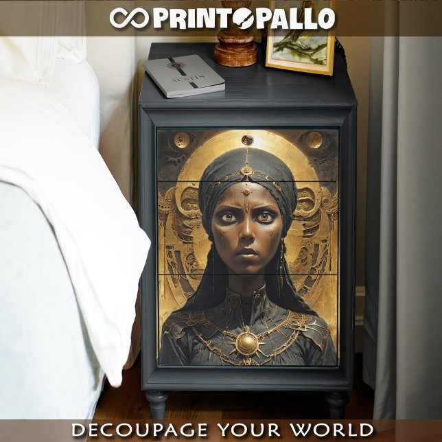 Papier Mousseline princesse touareg noire (Créateur téléchargé)