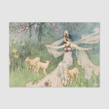 Princesse vintage et découpage du mouton