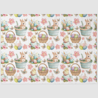 Papier Mousseline Printemps de Pâques
