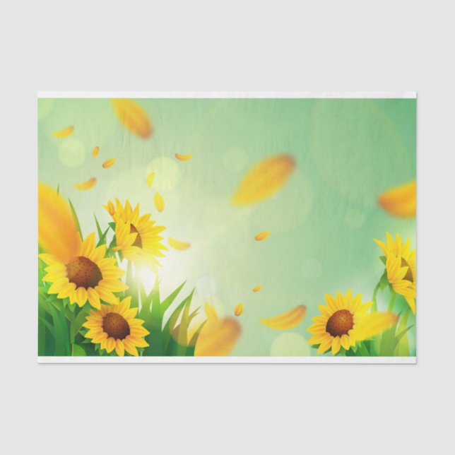 Papier Mousseline Printemps Floral Design Series 7 (Recto)