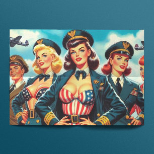 Papier Mousseline Prise vintage du pilote
