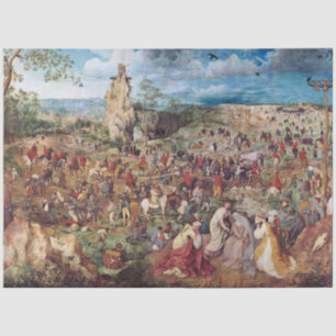 Papier Mousseline Procession au Calvaire, Pieter Bruegel