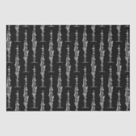 Papier Mousseline Professeur de musique Clarinet