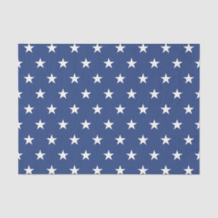 Papier Mousseline Profil sous convention astérisque bleu et blanc