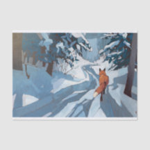 Promenade hivernale à la maison, Renard solitaire