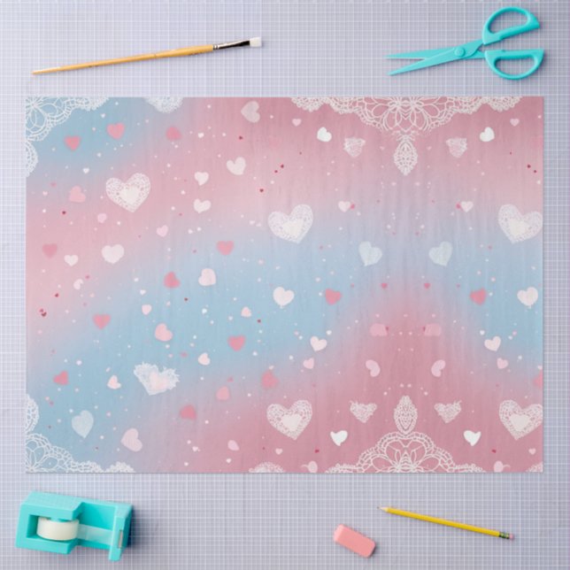 Papier Mousseline Promesse Pastel (Artisanat)