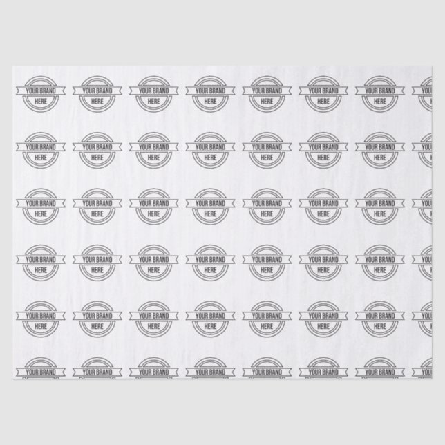 Papier Mousseline Promotion de logo professionnel personnalisé (Recto)