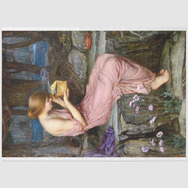 Papier Mousseline Psyché Golden Box Waterhouse Art (Recto)