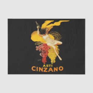 Papier Mousseline Publicité pour le cocktail Cinzano de Leonetto Cap