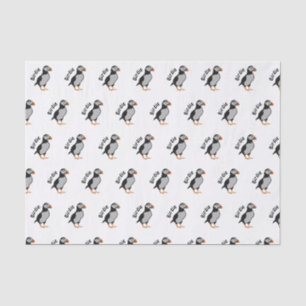 Papier Mousseline Puffin Atlantique debout La Bonne Chuck Birdie