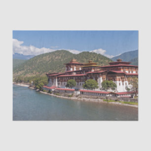 Papier Mousseline Punakha Dzong au Bhoutan