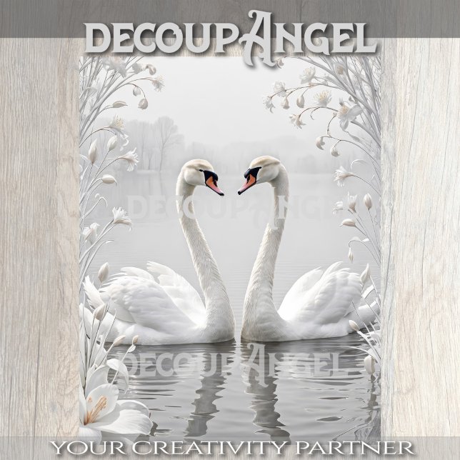 Papier Mousseline Pure grâce sur les eaux de surface - Découpage - (Créateur téléchargé)