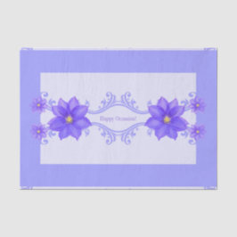 Papier Mousseline Purple Clematis Bonne Occasion Cadeau Papier Tissu