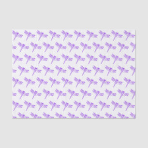 Papier Mousseline Purple Dragonfly Pastel Enfants Motif Baby Girl