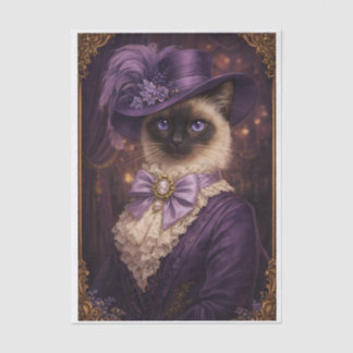 Papier Mousseline Purple Fancy Kitty 