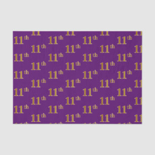 Papier Mousseline Purple, Faux Gold 11e (onzième) événement