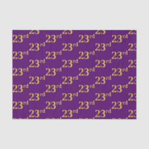 Papier Mousseline Purple, Faux Gold 23e (Vingt-troisième)