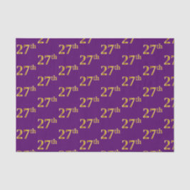 Papier Mousseline Purple, Faux Gold 27e (Vingt-Septième)