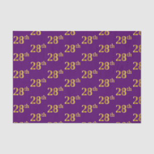 Papier Mousseline Purple, Faux Gold 28e (Vingt-Huitième)