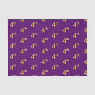 Papier Mousseline Purple, Faux Gold 4e (Quatrième) Tissu de l'événem