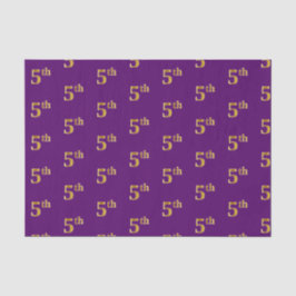 Papier Mousseline Purple, Faux Gold 5e (Cinquième) Event Tissue Pape