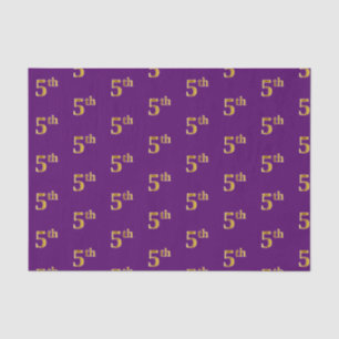 Papier Mousseline Purple, Faux Gold 5e (Cinquième) Event Tissue Pape