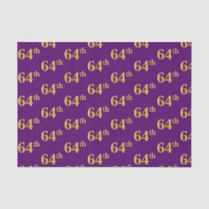 Papier Mousseline Purple, Faux Gold 64e (Soixante-quatrième) Événeme
