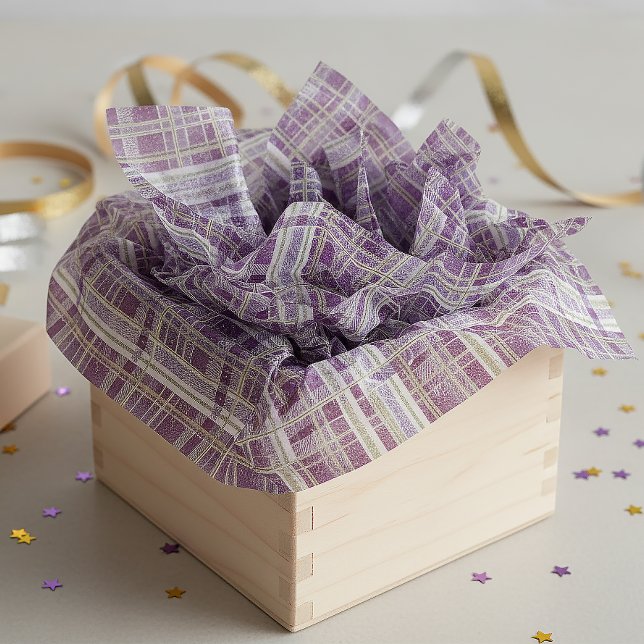 Papier Mousseline Purple Green Christmas Pattern#2 ID1009 (Créateur téléchargé)