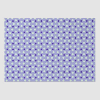 Papier Mousseline Purple polka dots