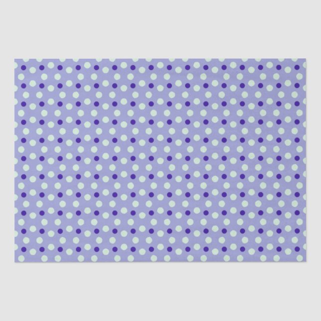 Papier Mousseline Purple polka dots (Recto)