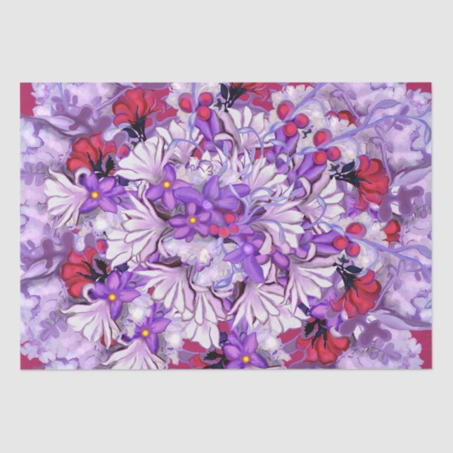 Papier Mousseline Purple Sun Fairy (Recto)