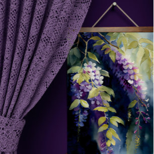 Papier Mousseline Purple Wisteria souffler dans la décomposition de