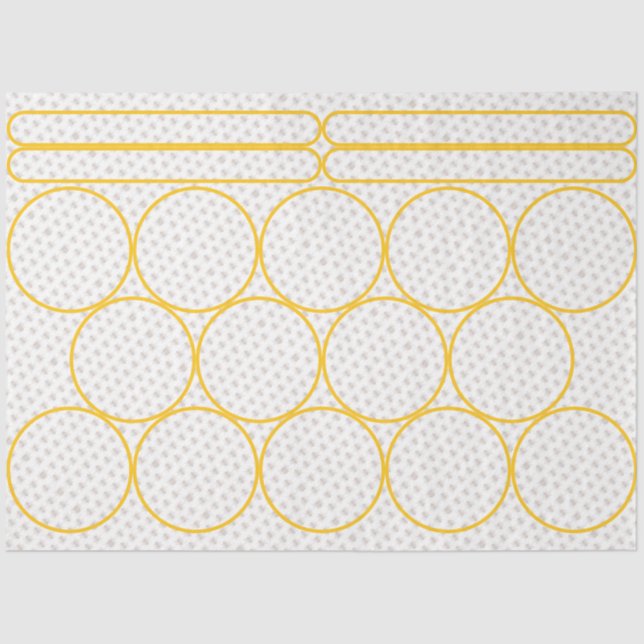 Papier Mousseline Queen Bee Honey Jar Lid Topp (Recto)